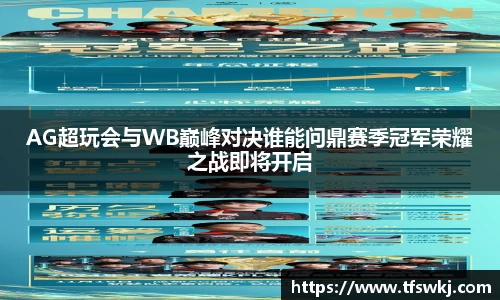 AG超玩会与WB巅峰对决谁能问鼎赛季冠军荣耀之战即将开启